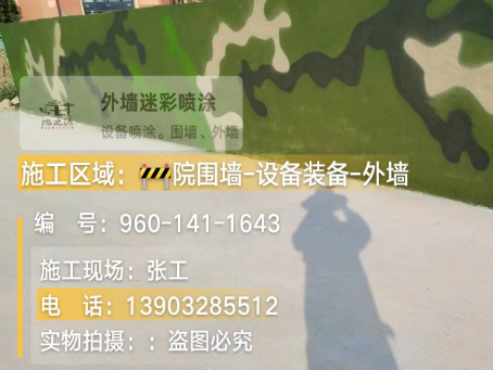 德宏 迷彩漆喷涂价格（按平方米计费）